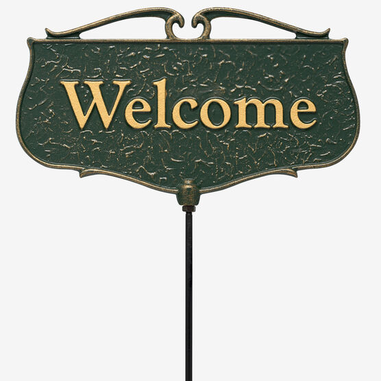 Welcome Garden Entryway Sign, GREEN, hi-res image number null