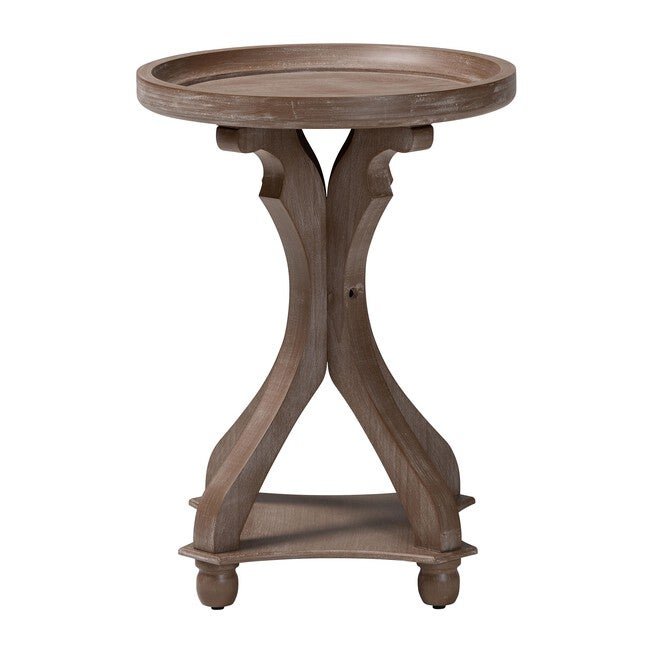 Westlyn French Country Antique Brown Wood End Table, ANTIQUE BROWN, alternate image number 2
