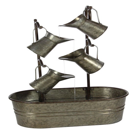 Grey Iron Farmhouse Fountain, GREY, hi-res image number null
