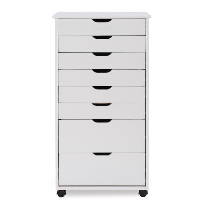 Croghan Eight Drawer Rolling Storage Cart, , alternate image number 4