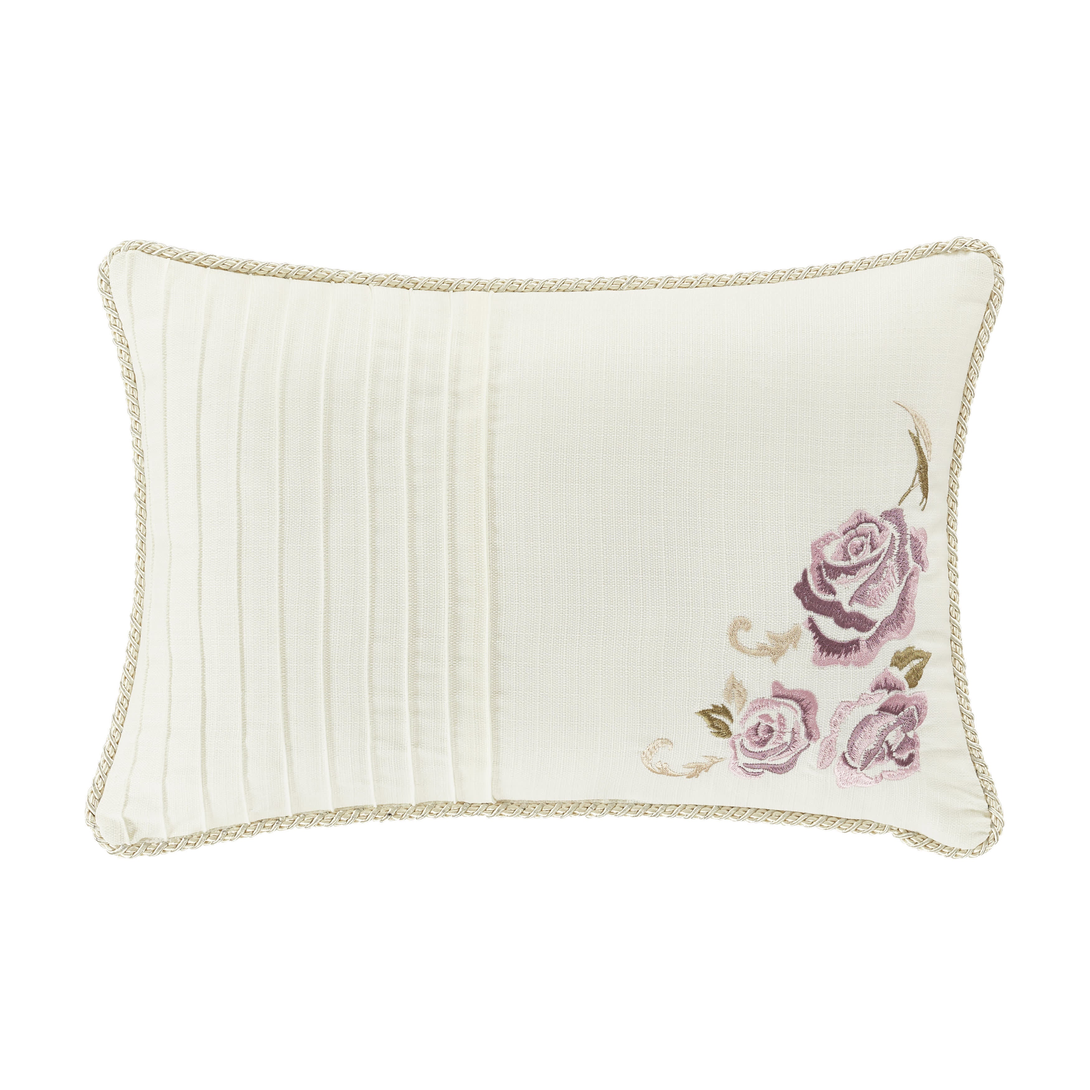 Chambord Boudoir Decorative Throw Pillow, IVORY, hi-res image number 0