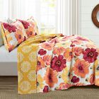 Lush Décor Leah Quilt Blue 3Pc Set, , alternate image number null