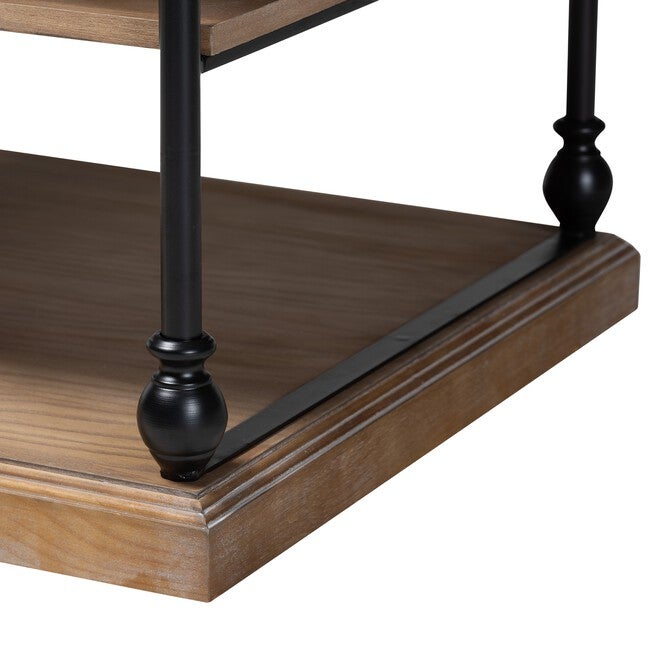 Sebastian Traditional Industrial 3-Tier End Table, , alternate image number 8