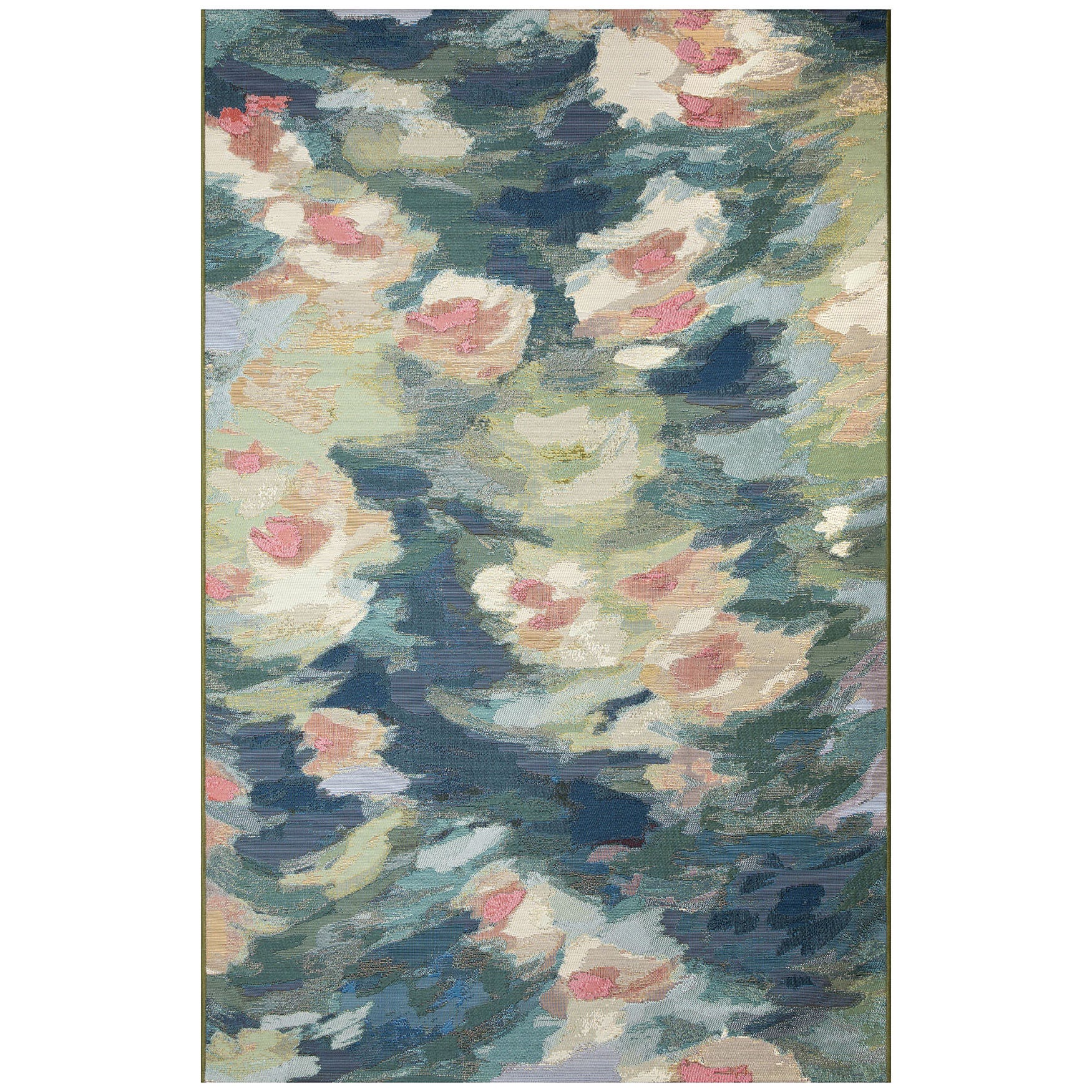 Marina Watercolor Pond Indoor/Outdoor Area Rug Multi, MULTI, hi-res image number 0