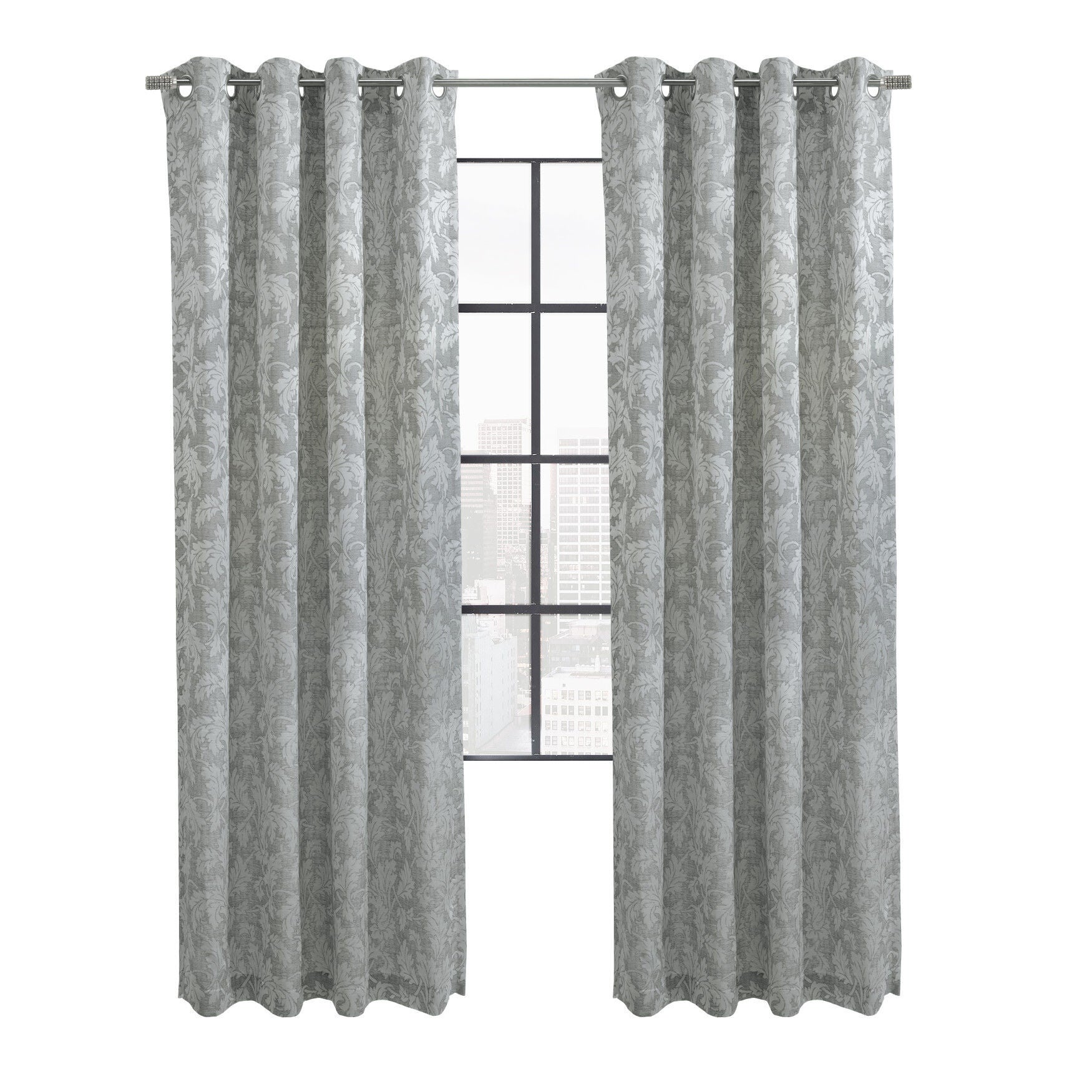Valencia Light Filtering Grommet Curtain Panel, , on-hover image number 1