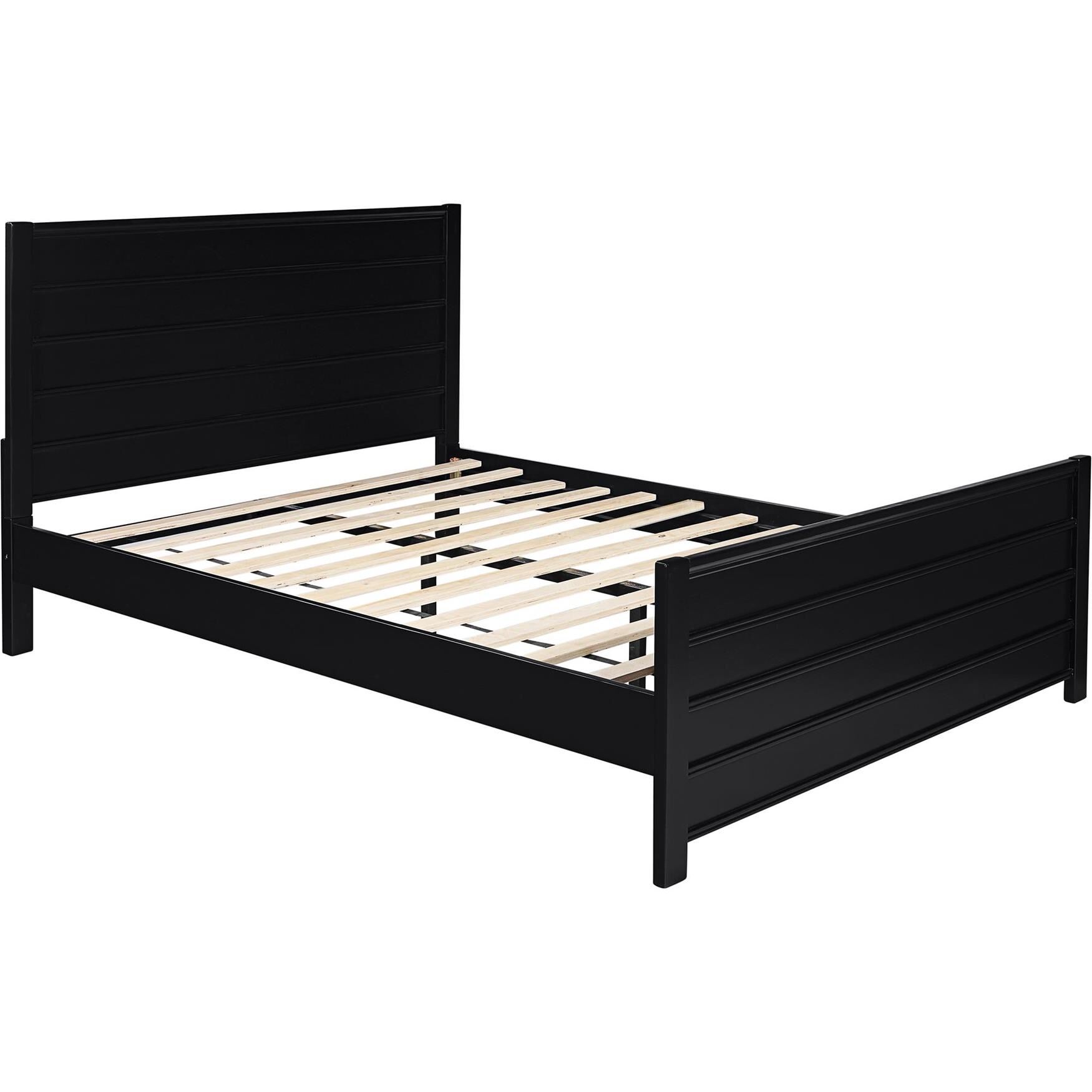 Caroline Wooden Platform Bed in Oak, King, , alternate image number 9