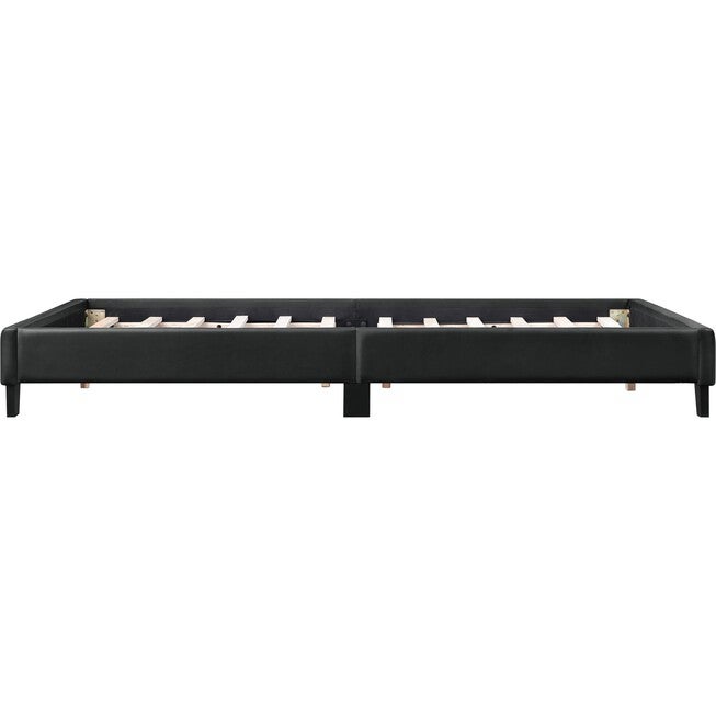 Acton Platform Bed, King, White, BLACK, alternate image number 4
