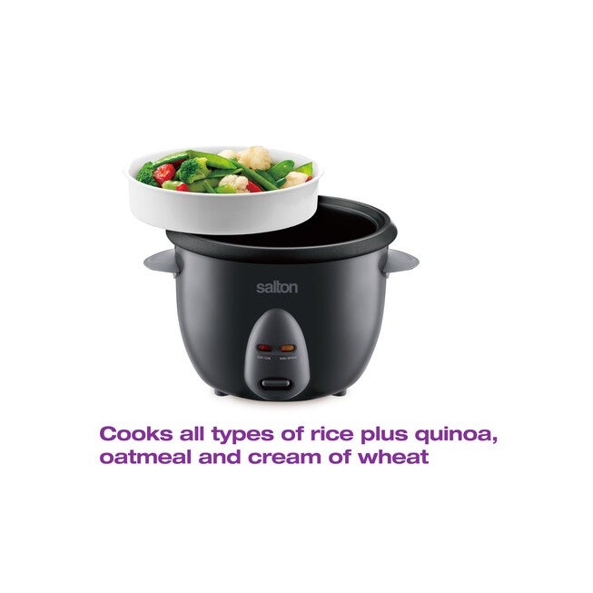 Automatic Drum Style Rice Cooker & Steamer - Black - 10 Cups, , alternate image number null