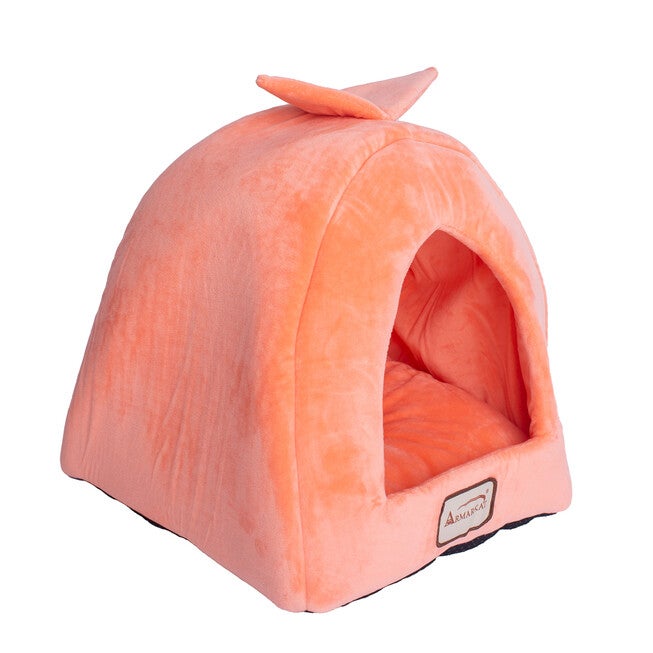 Cat Pet Small Dog Cave Shape Bed, Orange, , alternate image number null