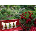 Indoor & Outdoor Holiday Potted Christmas Trees Decorative Pillow , , alternate image number null