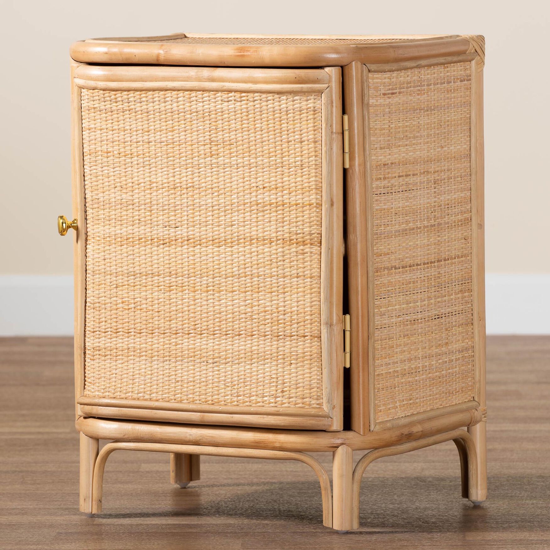 Kiara Bohemian Natural Rattan Nightstand, , alternate image number 13