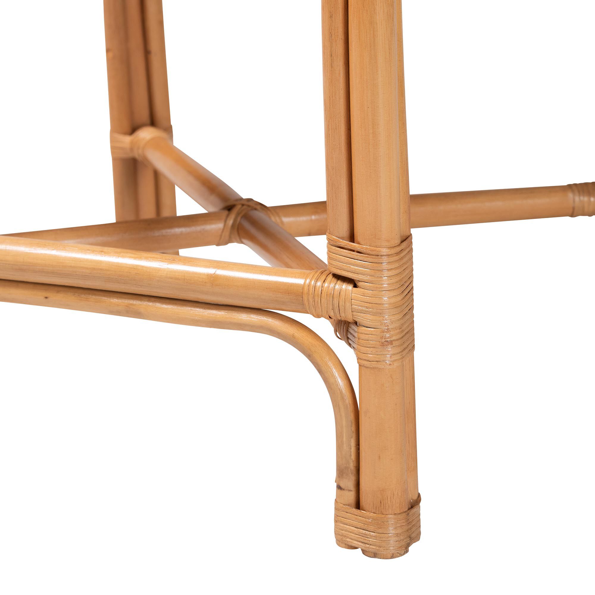 Oxford Natural Rattan Counter Stool, LIGHT HONEY, alternate image number 6