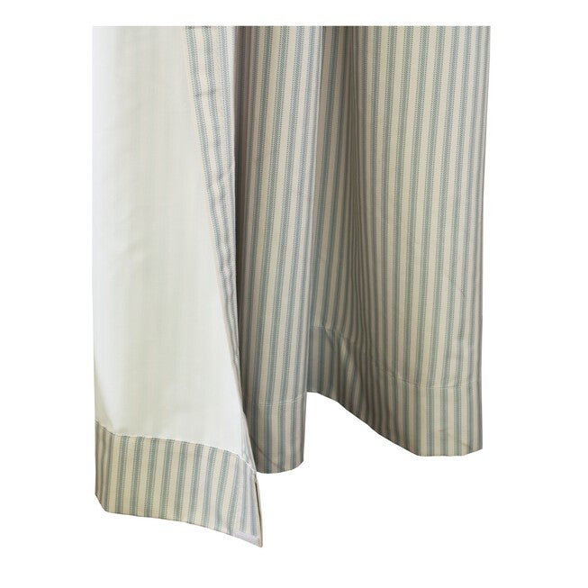 Ticking Stripe Room Darkening Pole Top Curtain Panel Pair, , alternate image number 14