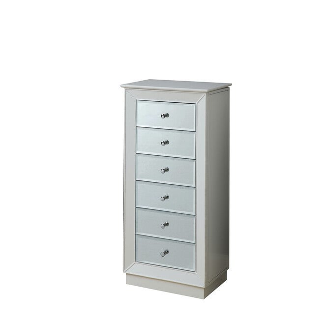Jewelry Armoire, WHITE, hi-res image number 0