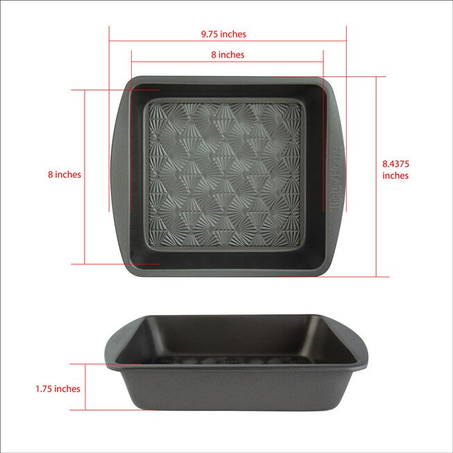 8 Inch Non Stick Metal Square Baking Pan, , alternate image number null
