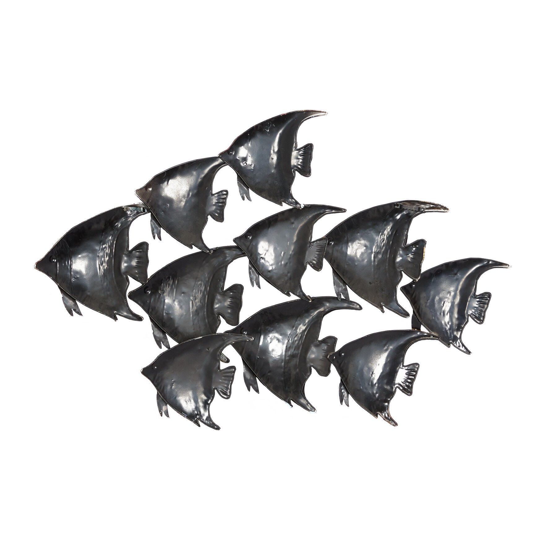 Multi Colored Metal Coastal Fish Wall Decor, , on-hover image number 1