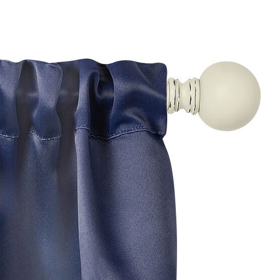 Innovative Decorative Room Darkening Wrap Around Rod & Finial 48-86, , alternate image number null