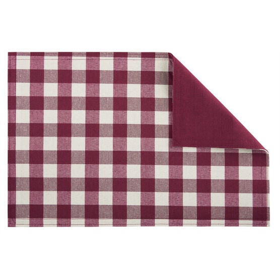 Buffalo Check Reversible Placemat - Set of Four, , alternate image number null