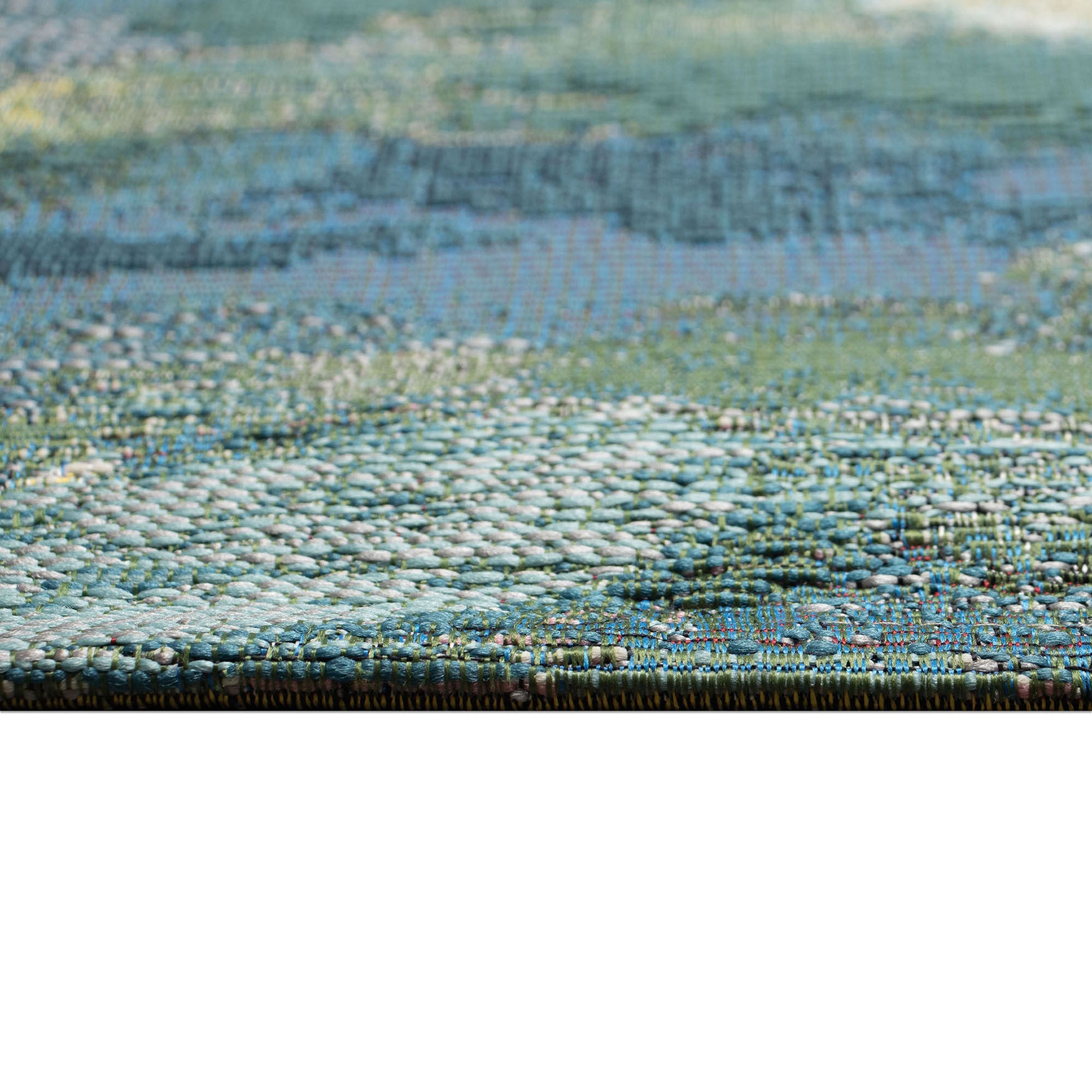 Marina Watercolor Pond Indoor/Outdoor Area Rug Multi, , alternate image number 2