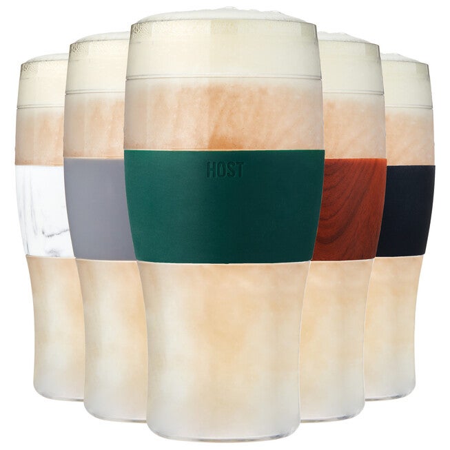 Beer Freeze Cooling Cups In Green (Set Of 2) By, , alternate image number null