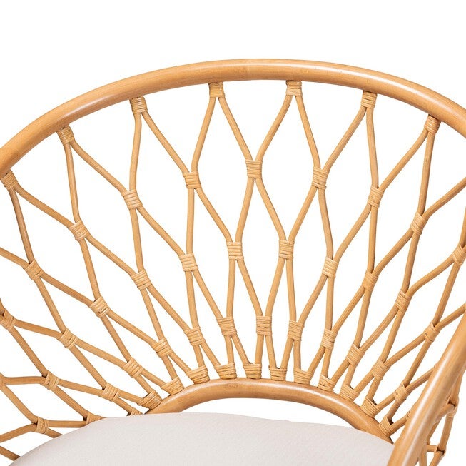 Emmeline Bohemian Honey Rattan Accent Chair, , alternate image number 4