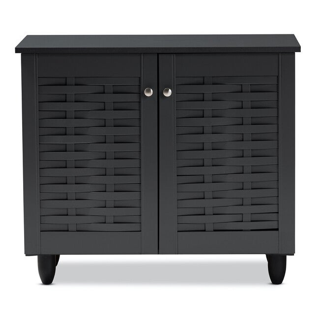 Winda 2-Door Wooden Entryway Shoe Storage Cabinet Furniture, , alternate image number 2