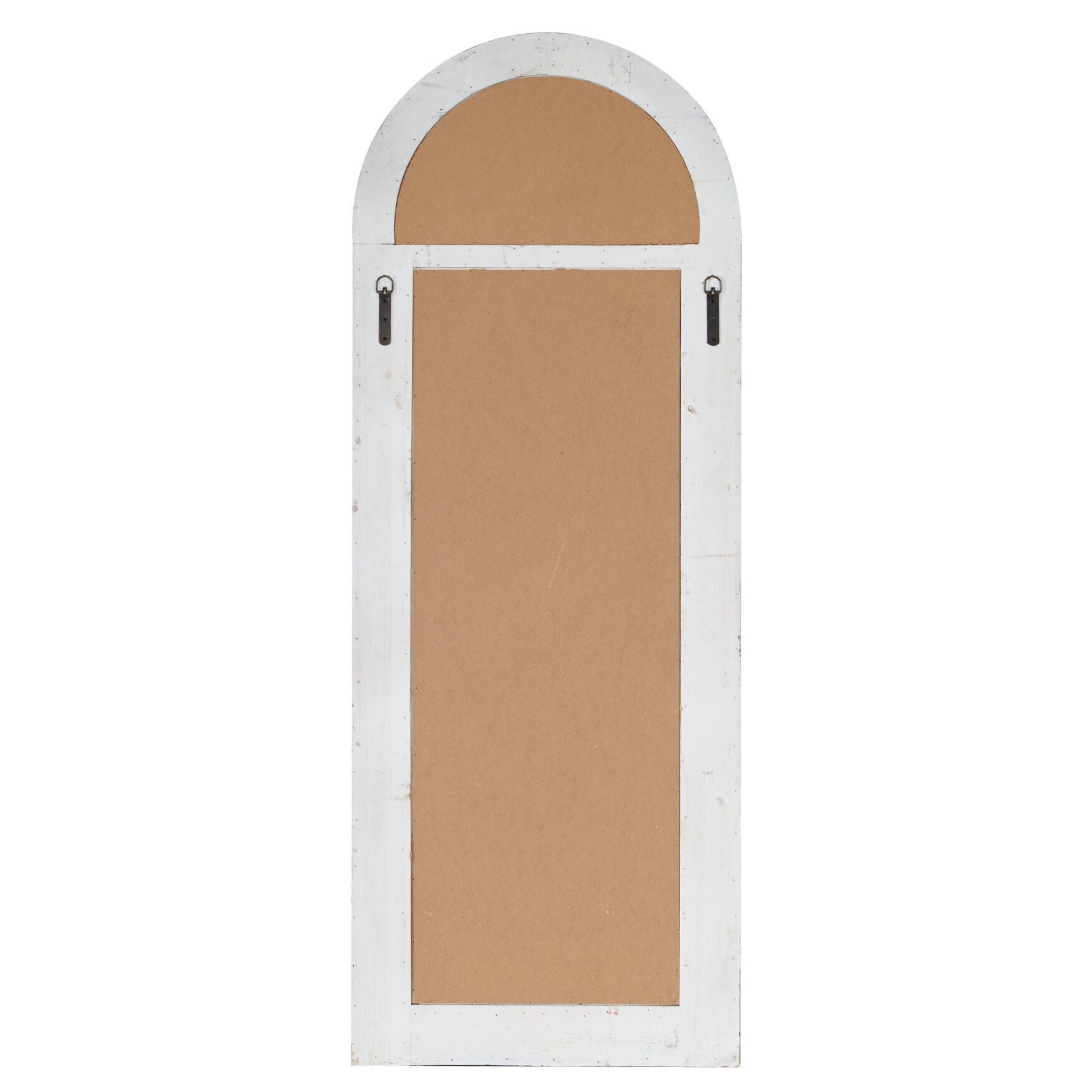 White Vintage Wood Floor Mirror, , on-hover image number 1