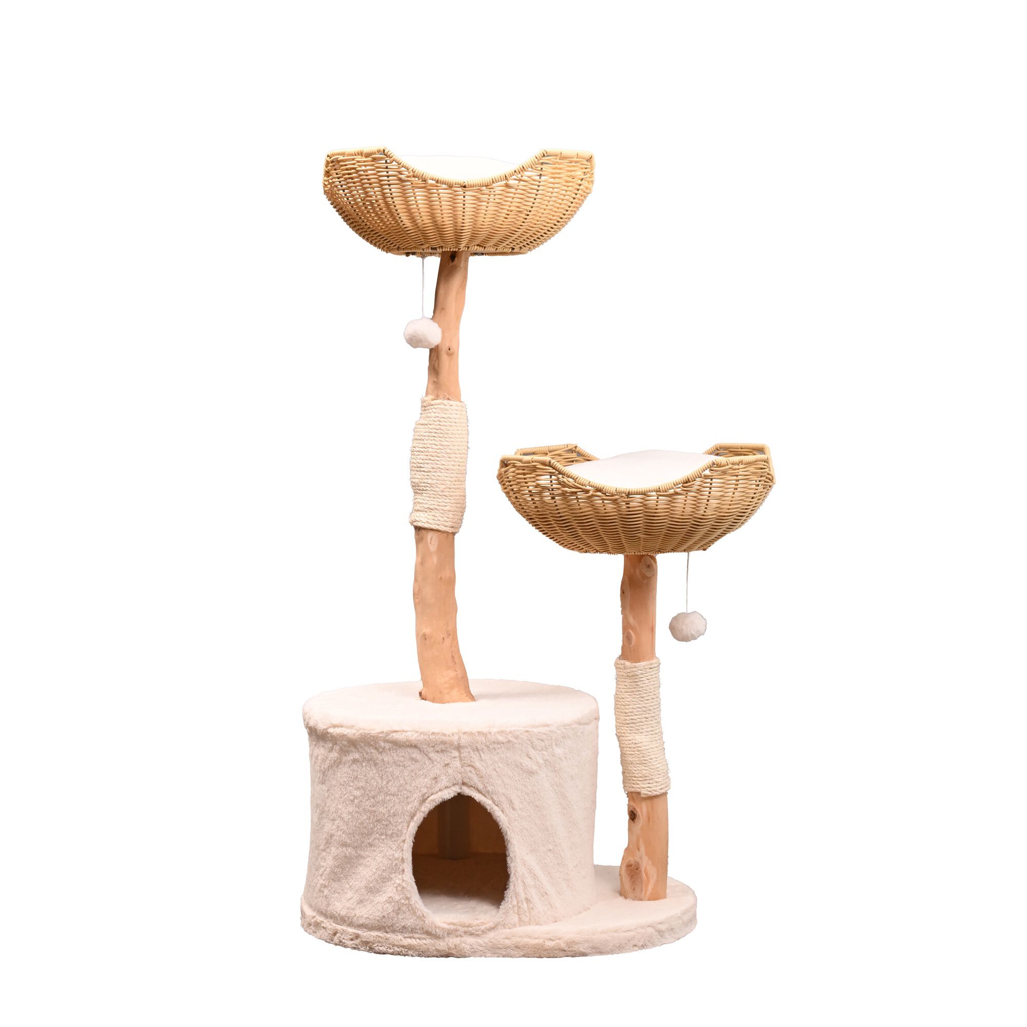 AMNI Cat Tree: The All-in-One Play and Rest Station, BEIGE, hi-res image number 0