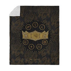 Warner Bros. House of the Dragon Dragons Did Silk Touch Sherpa Throw Blanket 50x60 Inches