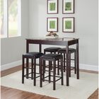 Lancer 5-Pc. Tavern Set Espresso Faux Marble, , alternate image number null