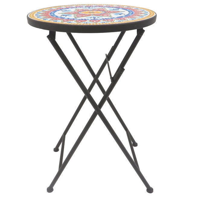 Lori Mosaic Folding Side Table, , alternate image number 4