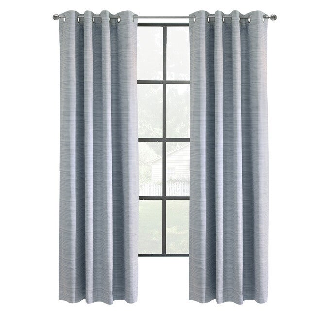 Shadow Blackout Grommet Curtain Panel, , on-hover image number 1