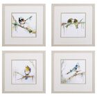 Birds On Branch Framed Wall Décor, Set Of 4, GREEN, hi-res image number null