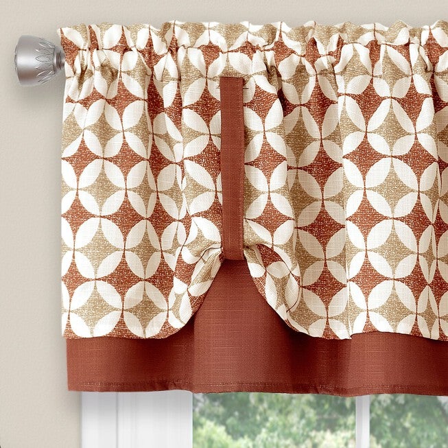 Callie Window Curtain Tier Pair and Valance Set - 58x24, , alternate image number null