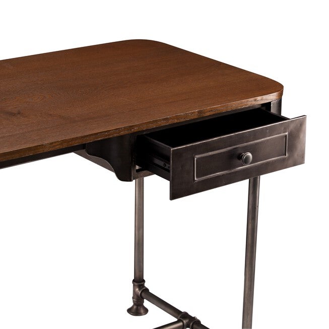 Edison Industrial 2-Drawer Desk, , alternate image number 3