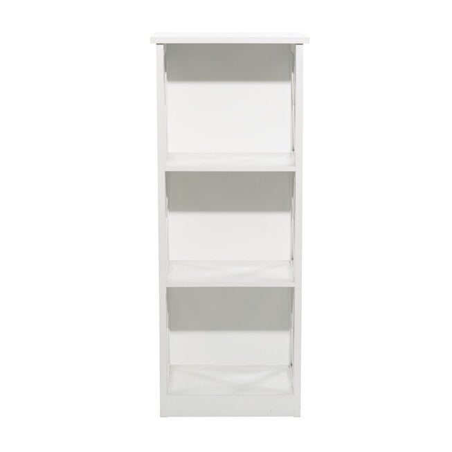 White Wood Traditional Shelving Unit, 40 inches x 16 inches x 12 inches, , alternate image number 2