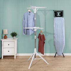 2-Tier Collapsible Tripod Drying Rack