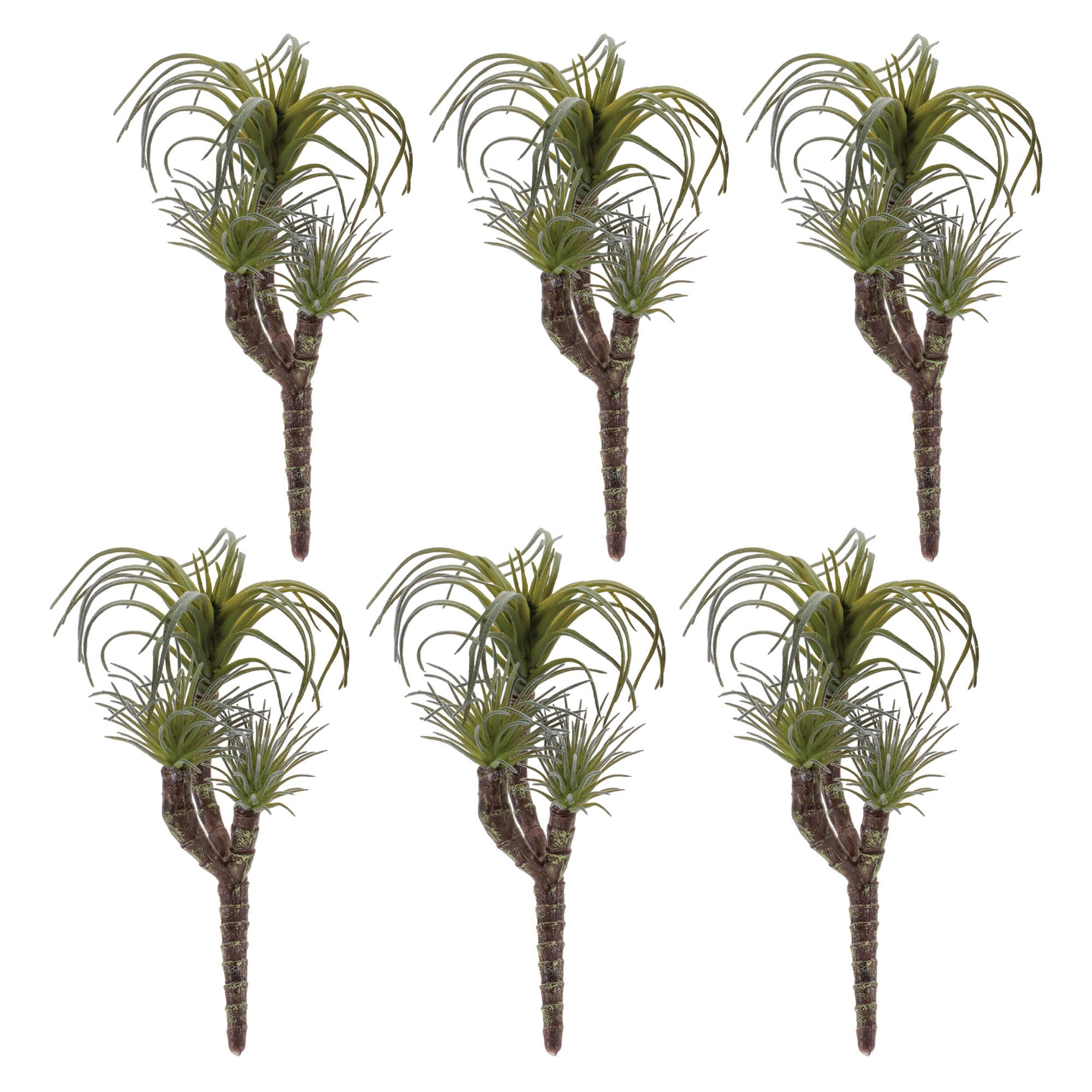 Air Plant Succulent Pick Set of 6, GREEN, alternate image number 1