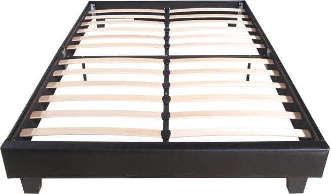 Acton Platform Bed, King, White, BLACK, alternate image number 2