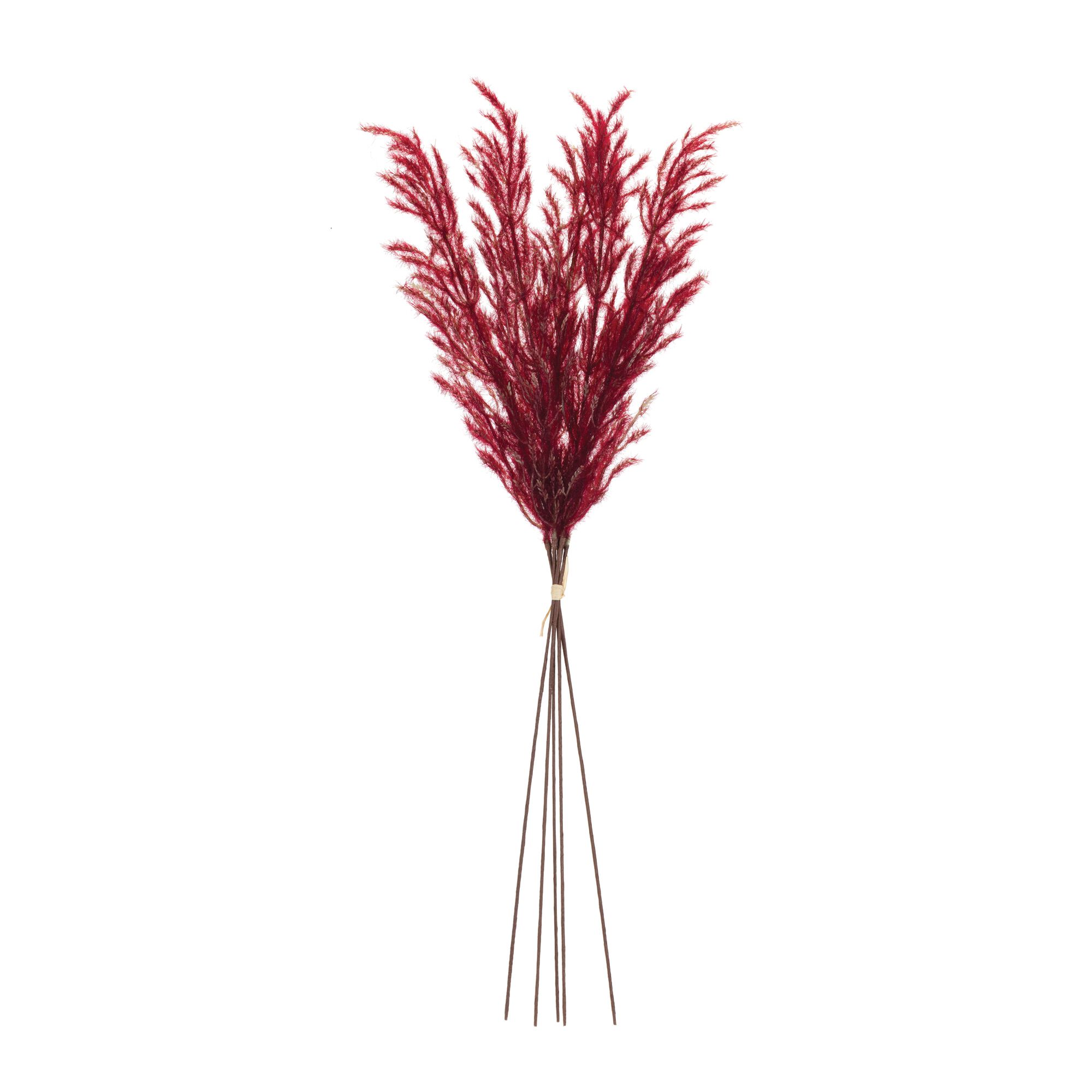 Burgandy Plume Bundle (Set of 6), CRIMSON, alternate image number 1