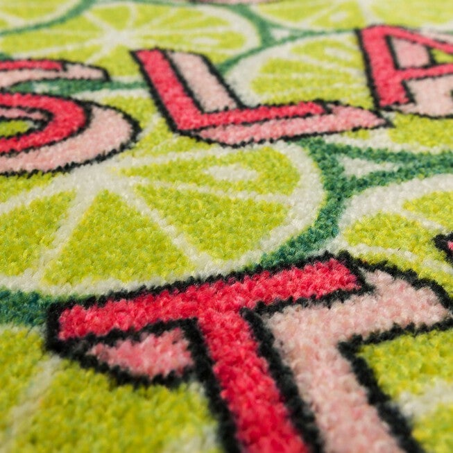 On Island Time Lime Green Kitchen Rug, , alternate image number null