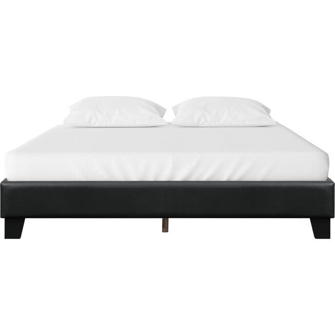 Acton Platform Bed, King, White, BLACK, alternate image number 3