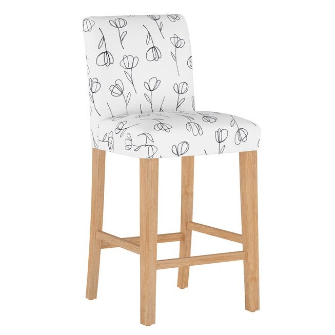Contoured Tulips Barstool, TULIP WHITE, hi-res image number 0