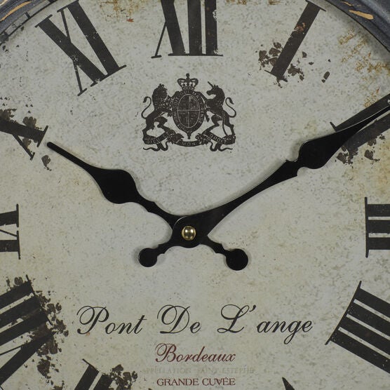 Black Metal Farmhouse Wall Clock, , alternate image number null