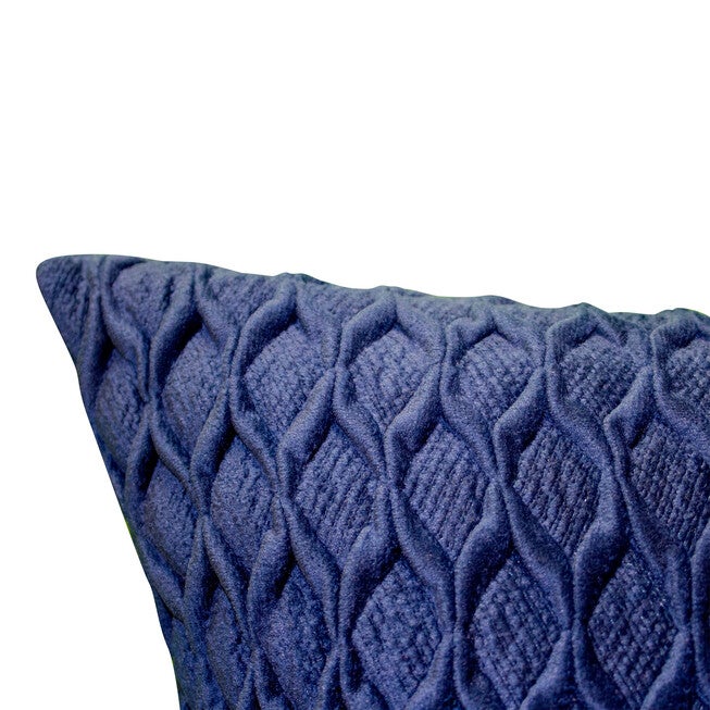 Edie@Home Fishnet Ruched Velvet Decorative Pillow Dec Pillow, , alternate image number null