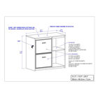 Saint Birch Elma File Cabinet In Washed Gray File Cabinet, , alternate image number null