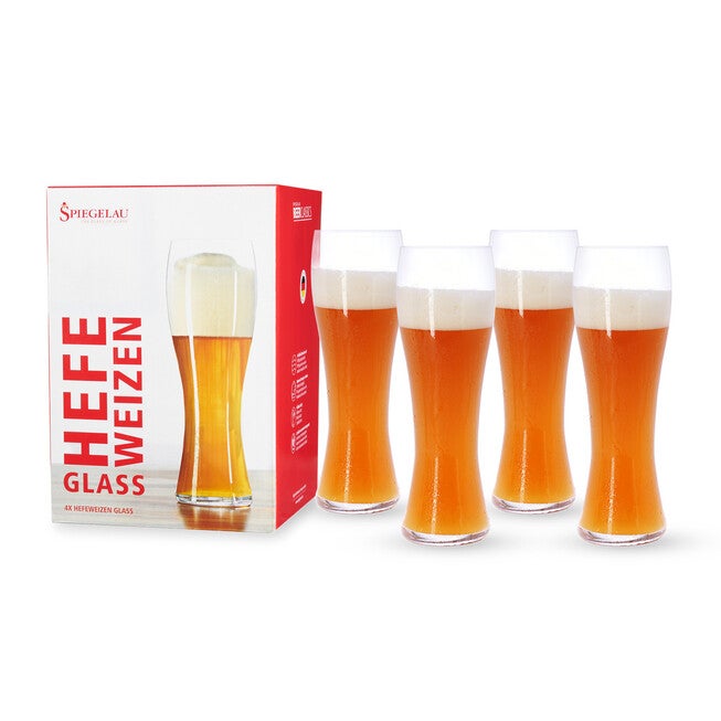 24.7 Oz Beer Classics Hefeweizen (Set Of 4), CLEAR, hi-res image number 0