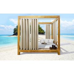 Seascapes Light Filtering Grommet Outdoor Curtain Panel Pair