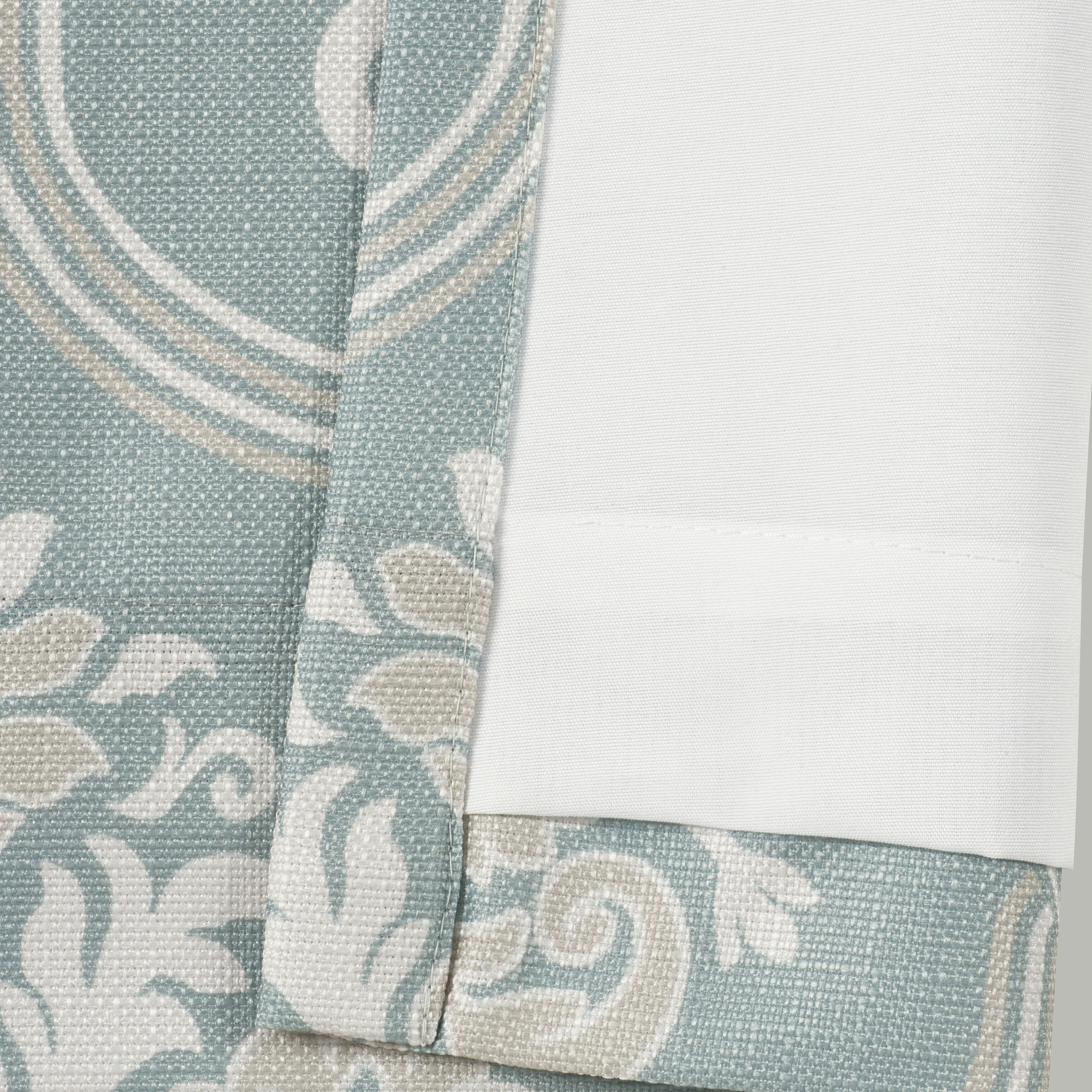 TRANQUILITY 84 inches WINDOW PANEL PAIR, AQUA, on-hover image number 1