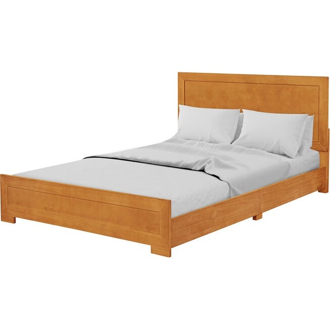 Oxford Platform Bed, Walnut, Twin, CHERRY, alternate image number 1